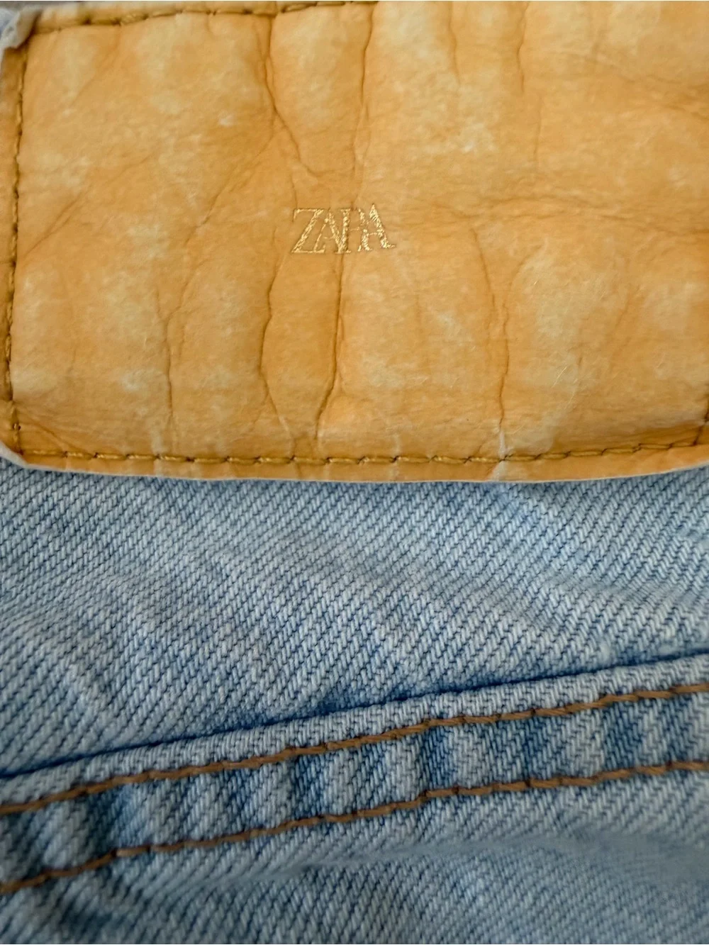 Zara Light Blue High-Rise Denim Shorts Mom Jorts Y2K Light Wash
